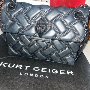 Kurt Geiger Black Kensington Drench Quilter Bag